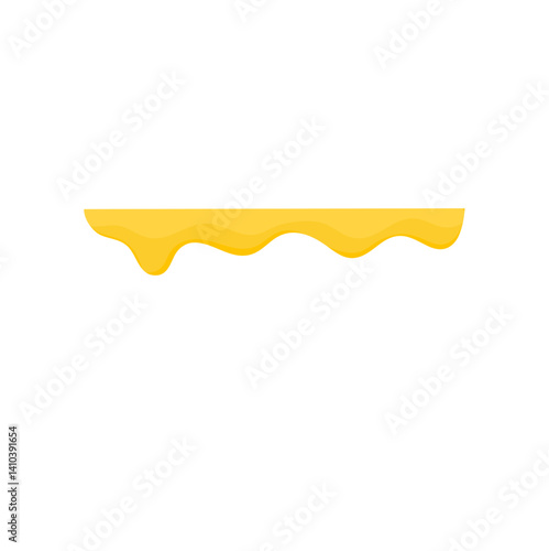 Melting cheese liquid drops. Vector illustration 