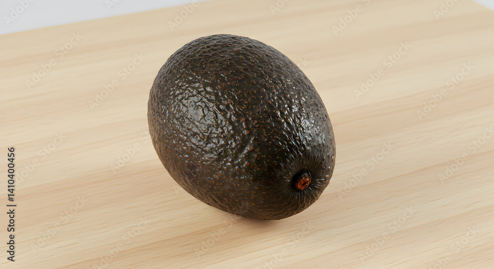 Fresh Avocado Fruit Displayed On A Wooden Surface In Bright Lighting Fresh Avocado Fruit Displayed On A Wooden Surface In Bright Lighting
