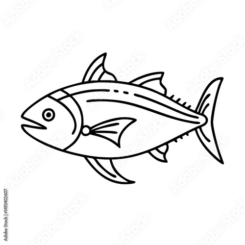 albacore tuna icon, albacore tuna vector illustration-simple illustration of albacore tuna, perfect for albacore tuna logos and icons