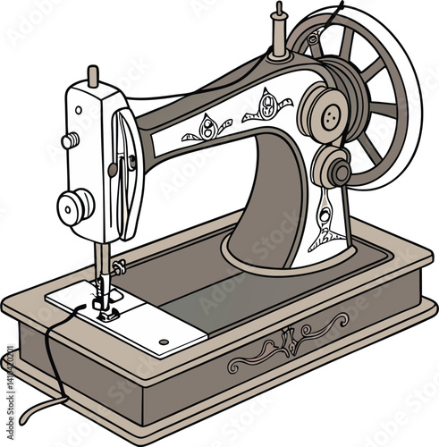 old sewing machine