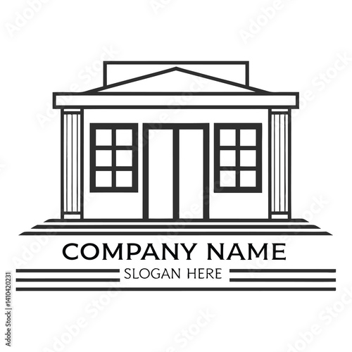 Wallpaper Mural Classic Building Logo Design Torontodigital.ca