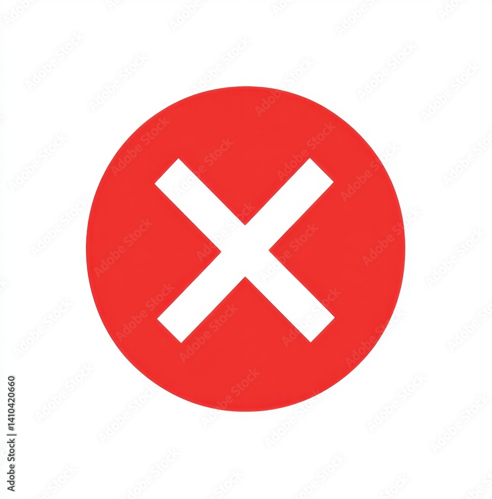 Red Circle Cross: A Minimalist Graphic Design Red Circle Cross: A Minimalist Graphic Design