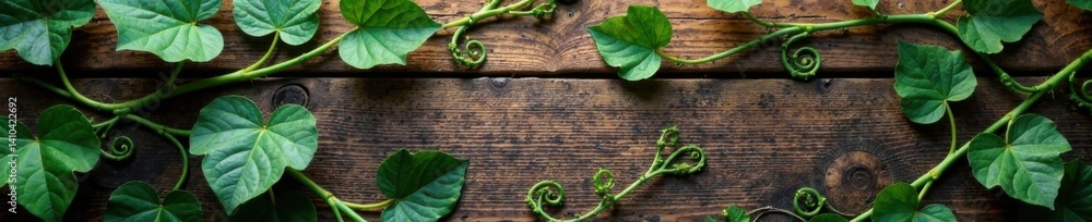 Intricate ivy vines with delicate filigree details intertwined on a wooden surface, , antique aesthetic, wood grain Intricate ivy vines with delicate filigree details intertwined on a wooden surface, , antique aesthetic, wood grain