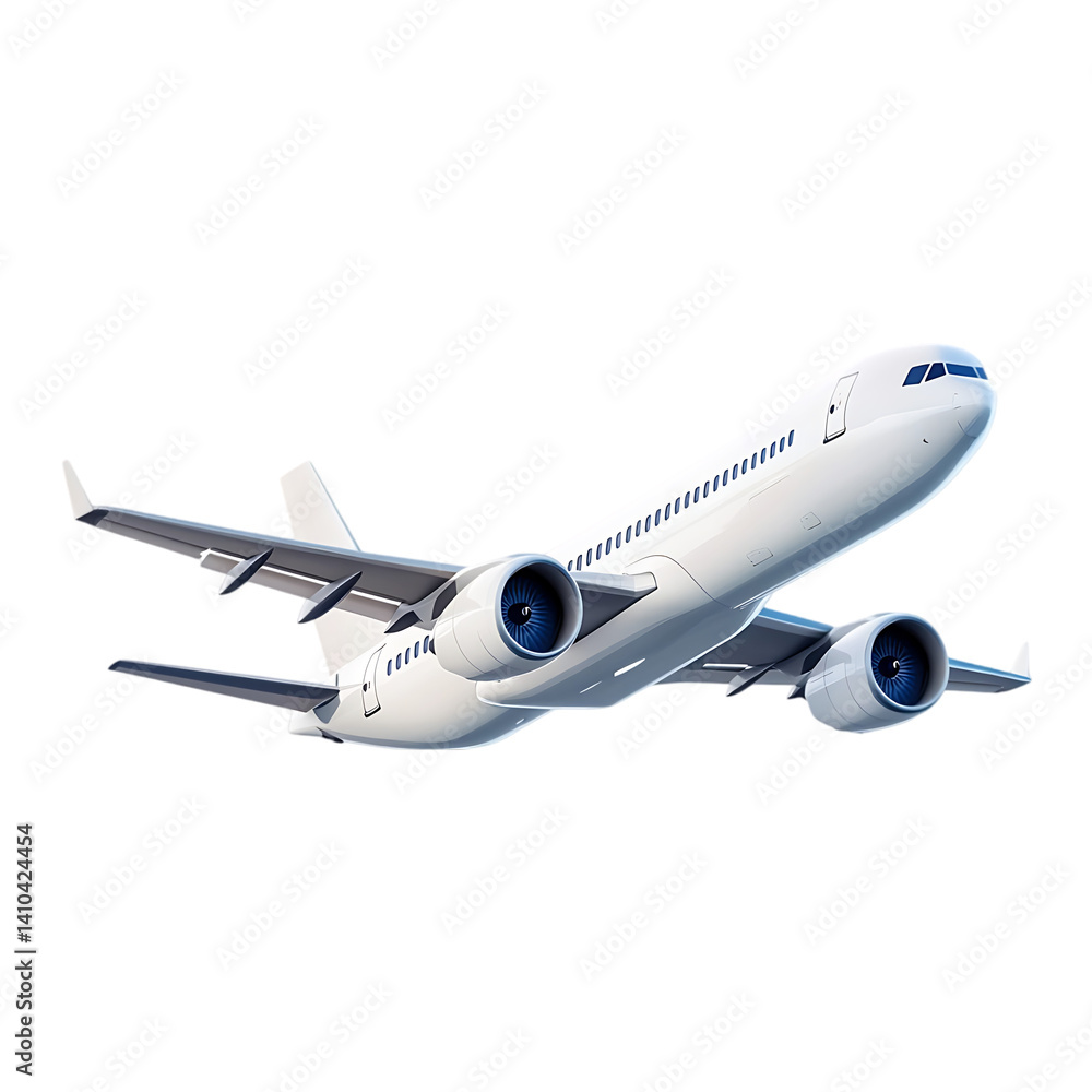 Obraz premium Airplane in Flight A Stunning Image of Air Travel