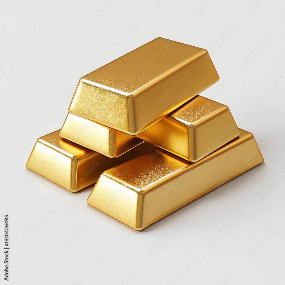 Golden Bullion Stack: A Luxurious Still Life Golden Bullion Stack: A Luxurious Still Life