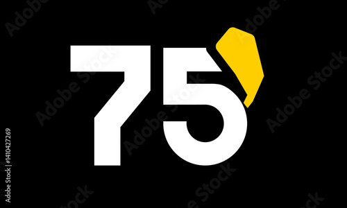 excavation number yellow logo simple modern unique
