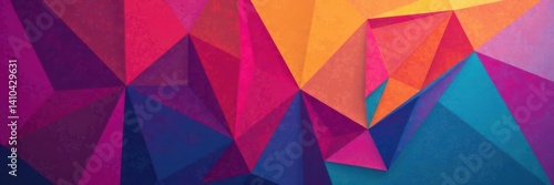 Triangle Pattern on Geometric Background with Bold Colors, geometric background, graphic pattern