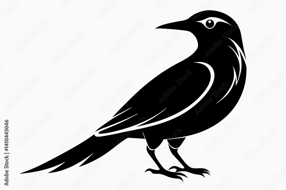 Obraz premium wallcreeper sihouette black vector