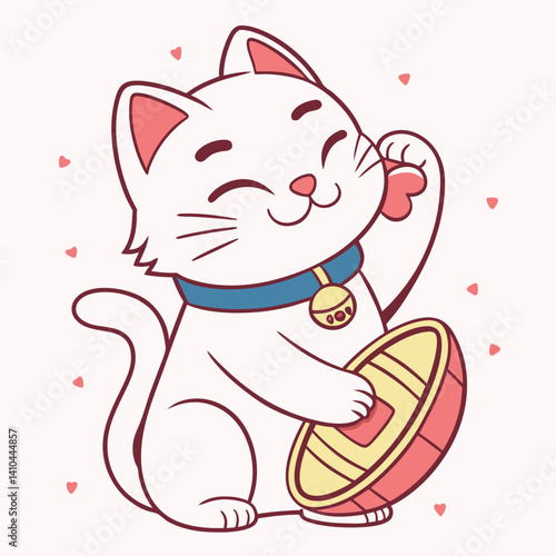 Cute Maneki Neko Lucky Cat