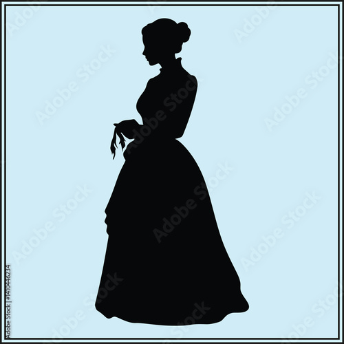 Wife Silhouette, Family Woman
