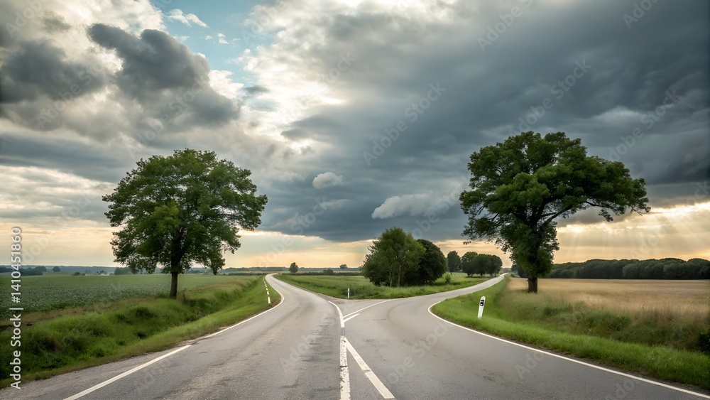 Fototapeta premium road in the countryside