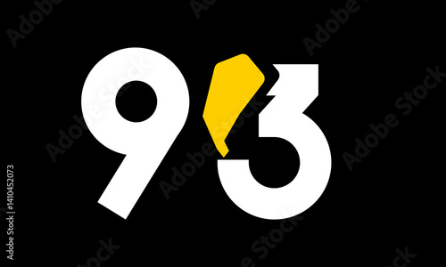 excavation number yellow logo simple modern unique