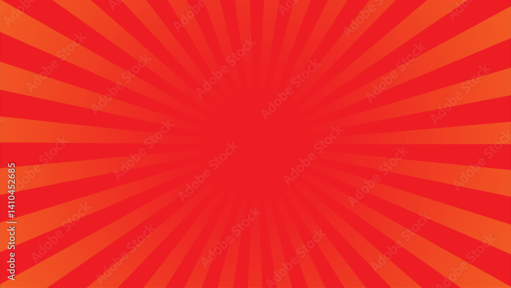 red sunbrust pattern background