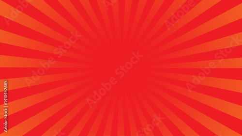 red sunbrust pattern background