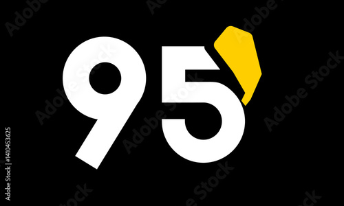 excavation number yellow logo simple modern unique