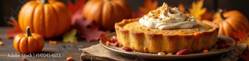 Wallpaper Mural Happy Thanksgiving feast with pumpkin pie , pie, pumpkin Torontodigital.ca