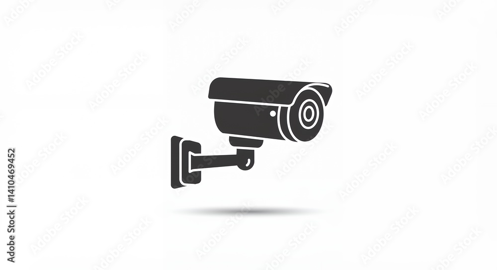 Security camera icon flat style graphic illustration Security camera icon flat style graphic illustration