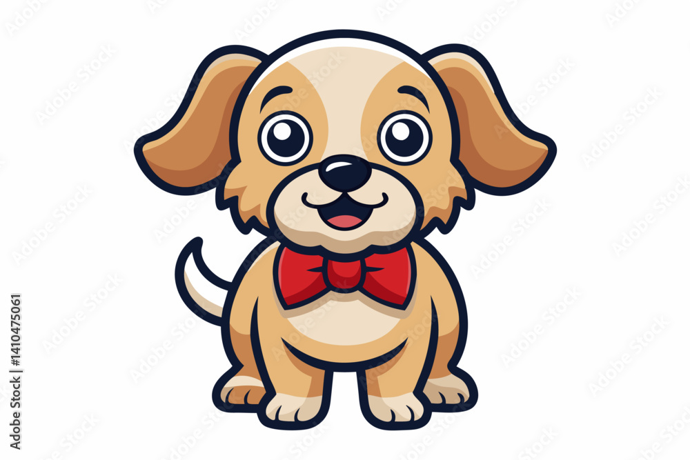 Fototapeta premium Adorable and colorful cute animal vector illustration perfect for children's books, nursery decor, educational materials, stickers, greeting cards, and cartoon-themed designs. Features charming animal
