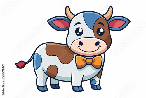 Adorable and charming cute animal vector illustration perfect for children’s designs, nursery decor, storybooks, educational materials, kids' clothing, and digital content. This high-quality, cartoon-