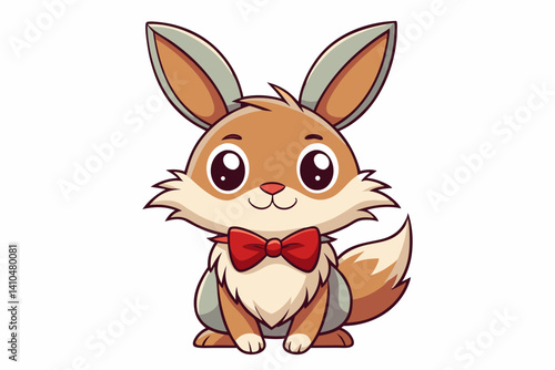 Adorable and charming cute animal vector illustration perfect for children’s designs, nursery decor, storybooks, educational materials, kids' clothing, and digital content. This high-quality, cartoon-