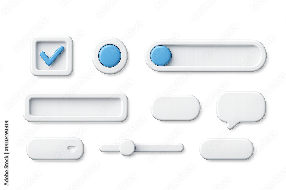 3D icon set of speaking practice: microphone, conversation bubbles, pronunciation guide, speaker icon, repeat symbol, native tutor, dialogue sheet, record button. 3d icon. icons set of 3d style in a 3D icon set of speaking practice: microphone, conversation bubbles, pronunciation guide, speaker icon, repeat symbol, native tutor, dialogue sheet, record button. 3d icon. icons set of 3d style in a