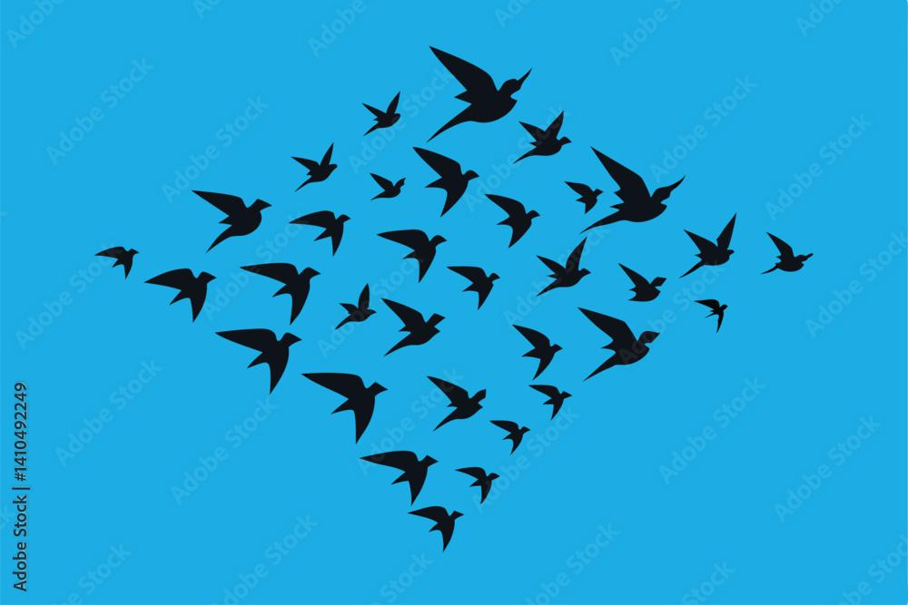 Fototapeta premium flock of birds