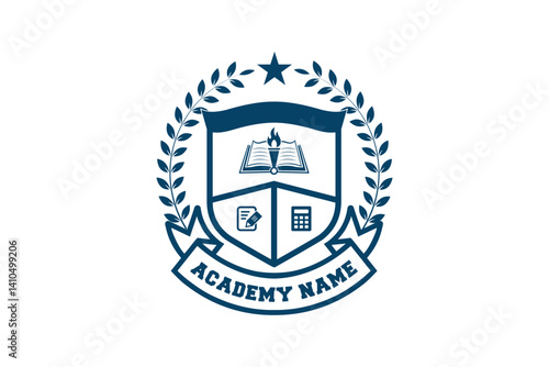 education logo. university and college school. learning logo	