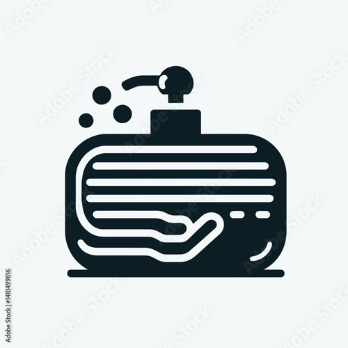 Soap Dish Silhouettes in black on a white background