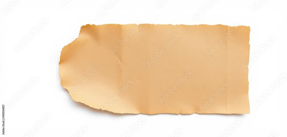 A rustic, textured piece of brown cardboard isolated on pure white, packaging, grunge A rustic, textured piece of brown cardboard isolated on pure white, packaging, grunge