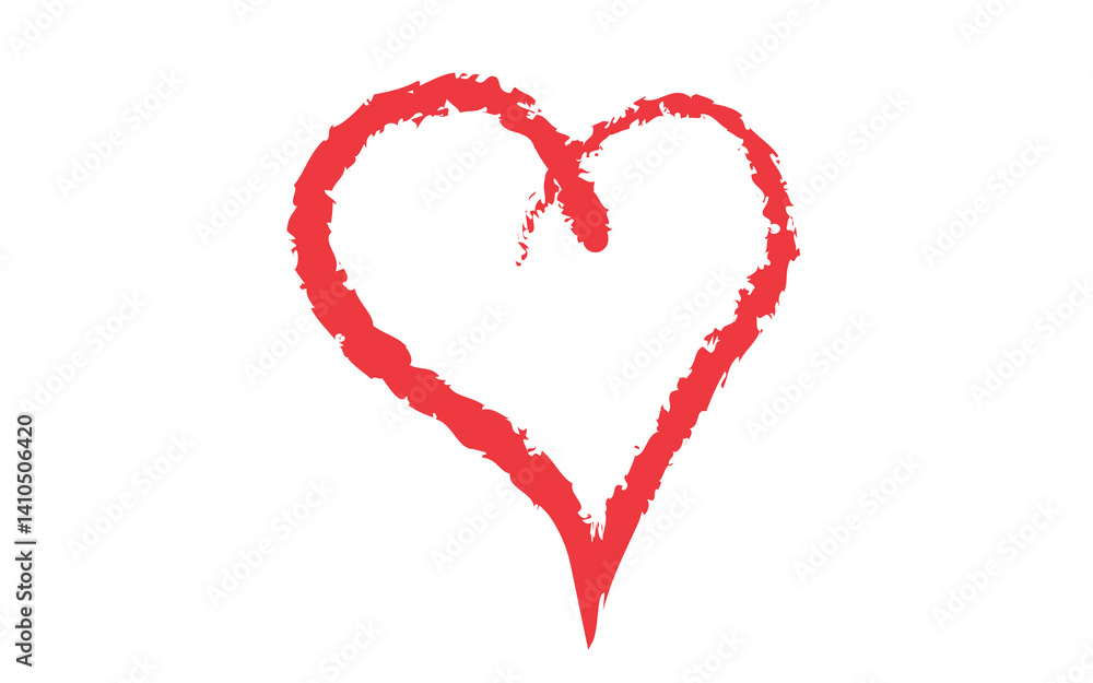 Minimal Love shape brush stock isolated on transparent background, heart PNG file Minimal Love shape brush stock isolated on transparent background, heart PNG file