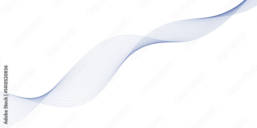 Fototapeta premium abstract purple wave line background on white background. 