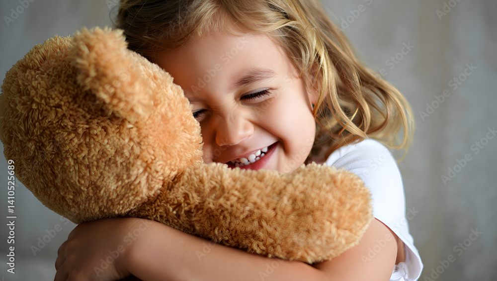 girl with teddy bear girl with teddy bear