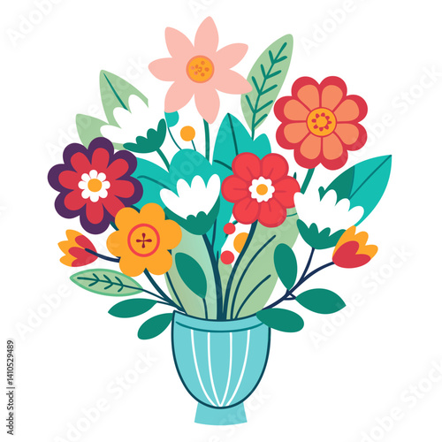 Wallpaper Mural  Beautiful Cozy Cottage Bouquet Flower Artwork Torontodigital.ca