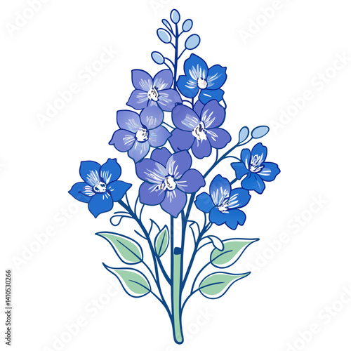  Beautiful Delphinium Bouquet of Flowers