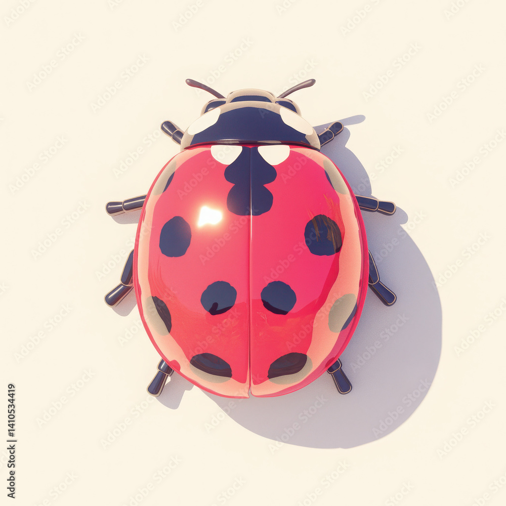 Ladybug illustration, white isolated background Ladybug illustration, white isolated background