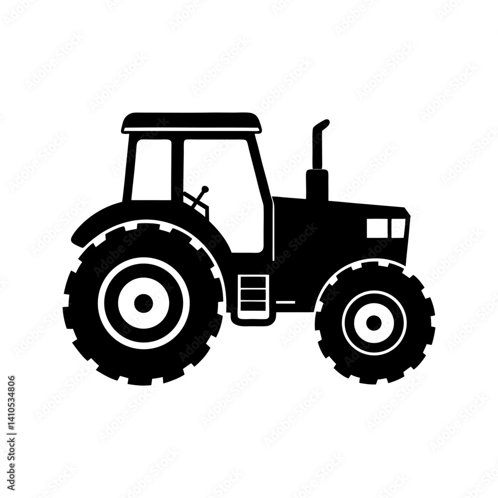 Tractor Silhouette vector illustration Tractor Silhouette vector illustration