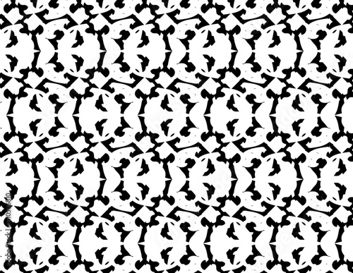 Black and White Abstract Pattern with Dynamic Geometric Composition