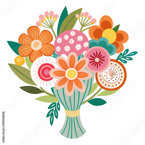  Festive Summer Bash Floral Bouquet Design