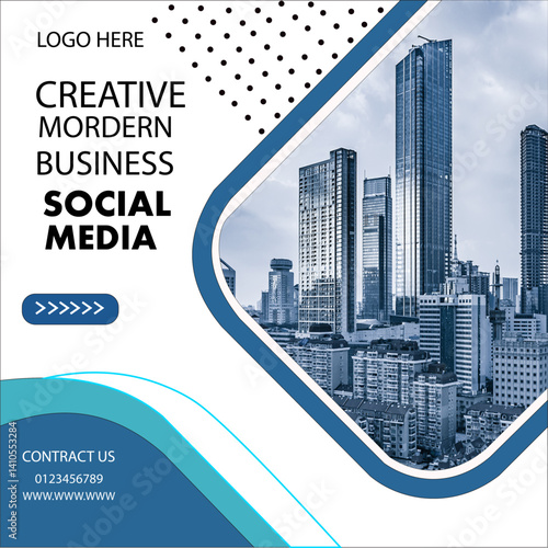 Social medio poster design