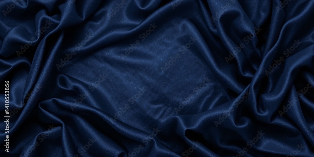 Fototapeta premium Deep Blue Silk Drape