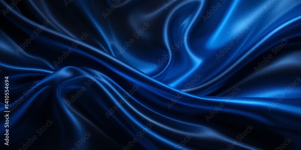 Obraz premium Midnight Blue Silk Drape