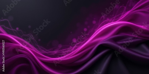 Abstract Purple Silk Wave