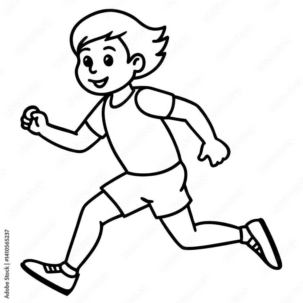 Runing Line Art Man,Woman,Boy,Girl Runing Line Art Man,Woman,Boy,Girl