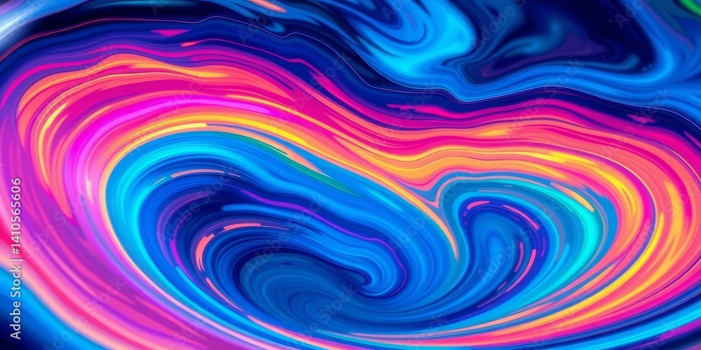Obraz premium Abstract swirling vortex background with vibrant colors suitable for science presentations, dynamic, texture