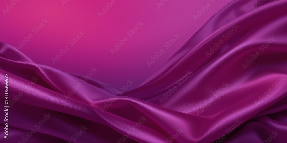 Obraz premium Abstract Draped Purple Silk Fabric
