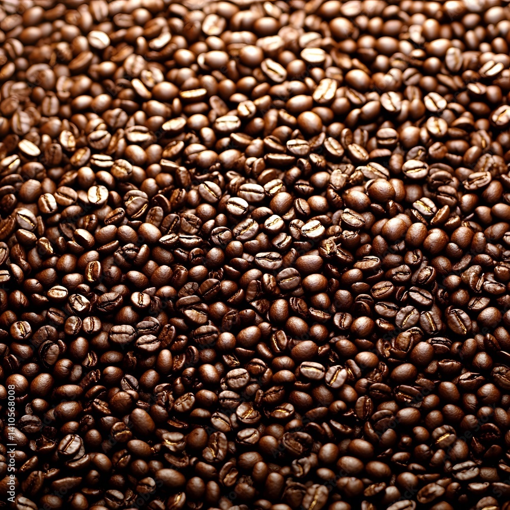 Fototapeta premium Roasted Coffee Beans Background Texture