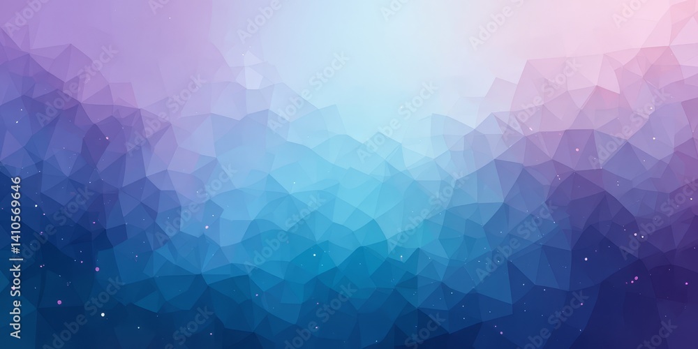 Fototapeta premium Abstract Blue and Purple Mountain Range