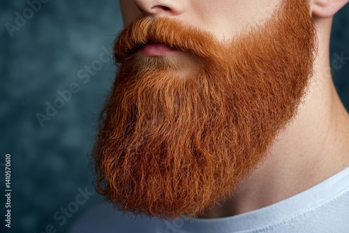 Obraz na płótnie close-up portrait of stylish neat beard w salonie