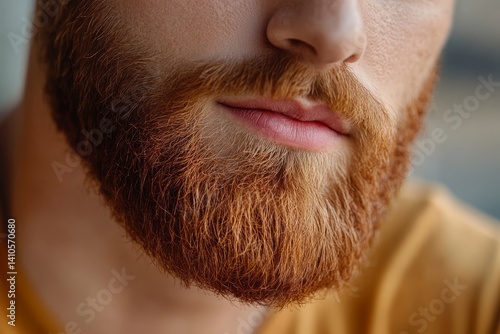 Obraz na płótnie close-up portrait of stylish neat beard w salonie
