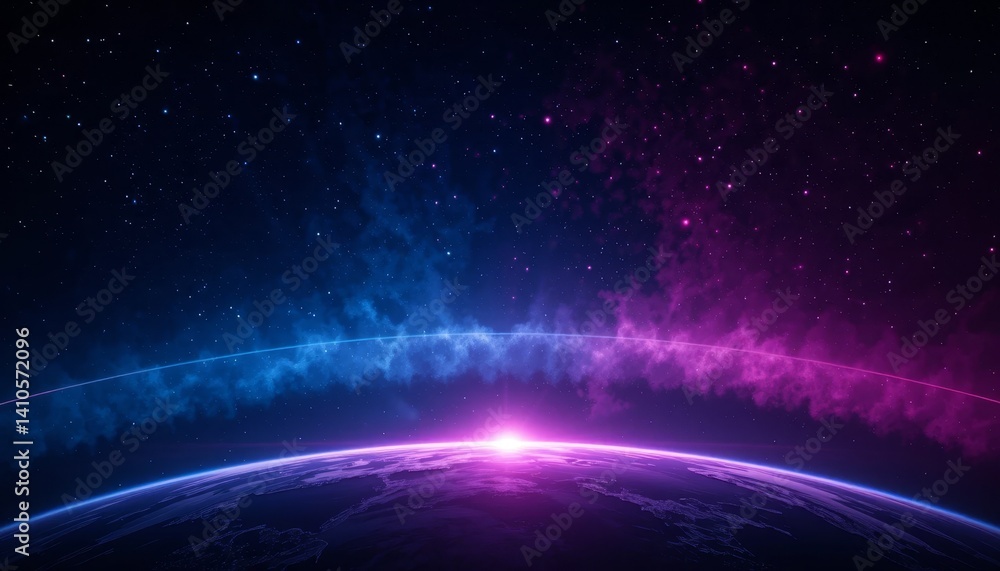 Fototapeta premium Cosmic Sunrise